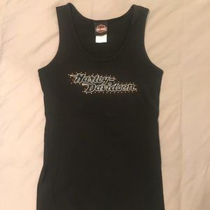 Harley Davidson bling ribbed tank size large